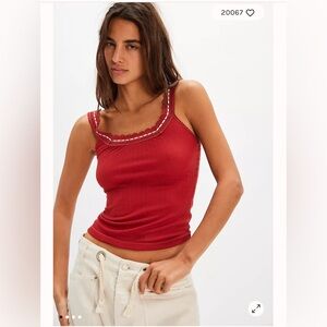 Free People Only You tank. NWT. Hibiscus
